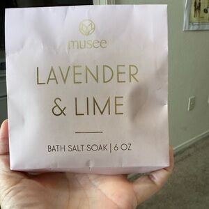 Musee Lavender & Lime Bath Salt Soak - 6 oz